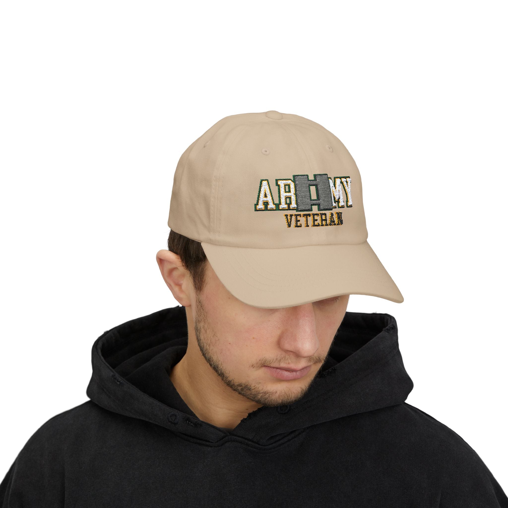 US Army O-3 Captain O3 CPT Commissioned Officer Veteran Embroidered Classic Dad Cap