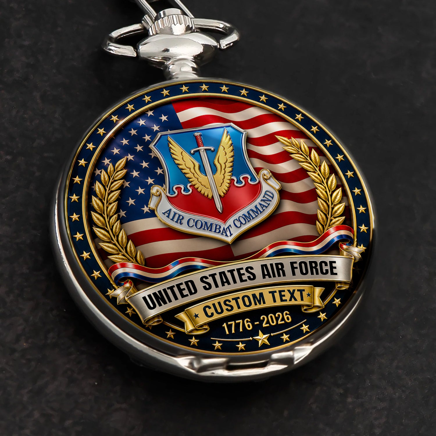 US Air Force 250 Years Service Pocket Watch Gift