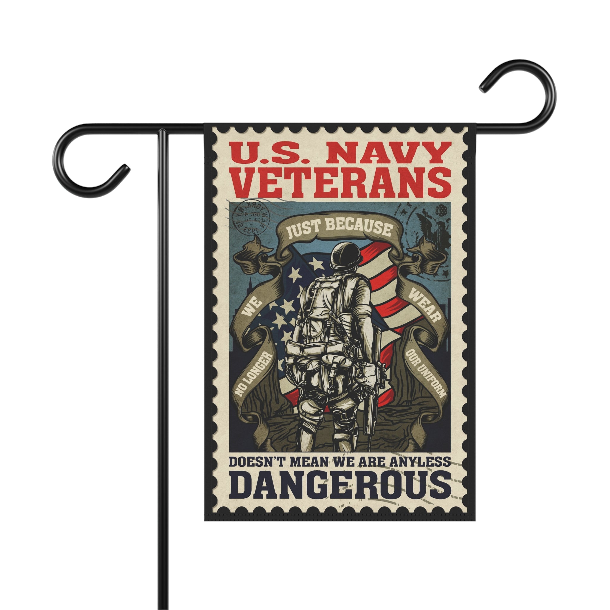 U.S. Navy Veterans Garden Banner - Patriotic Outdoor Decor, Celebrate Service & Sacrifice