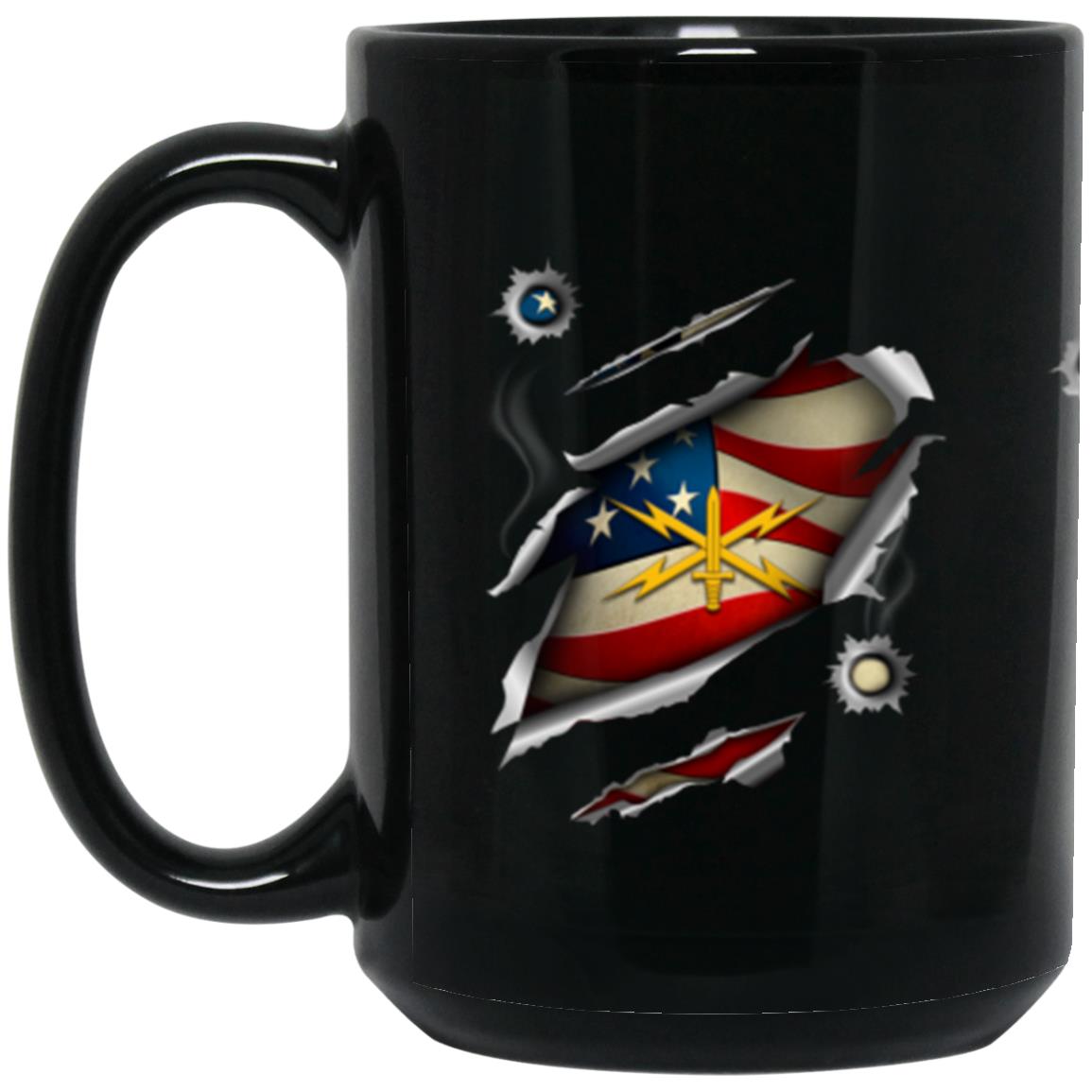 US Army Cyber Corps 11oz - 15oz Black Mug