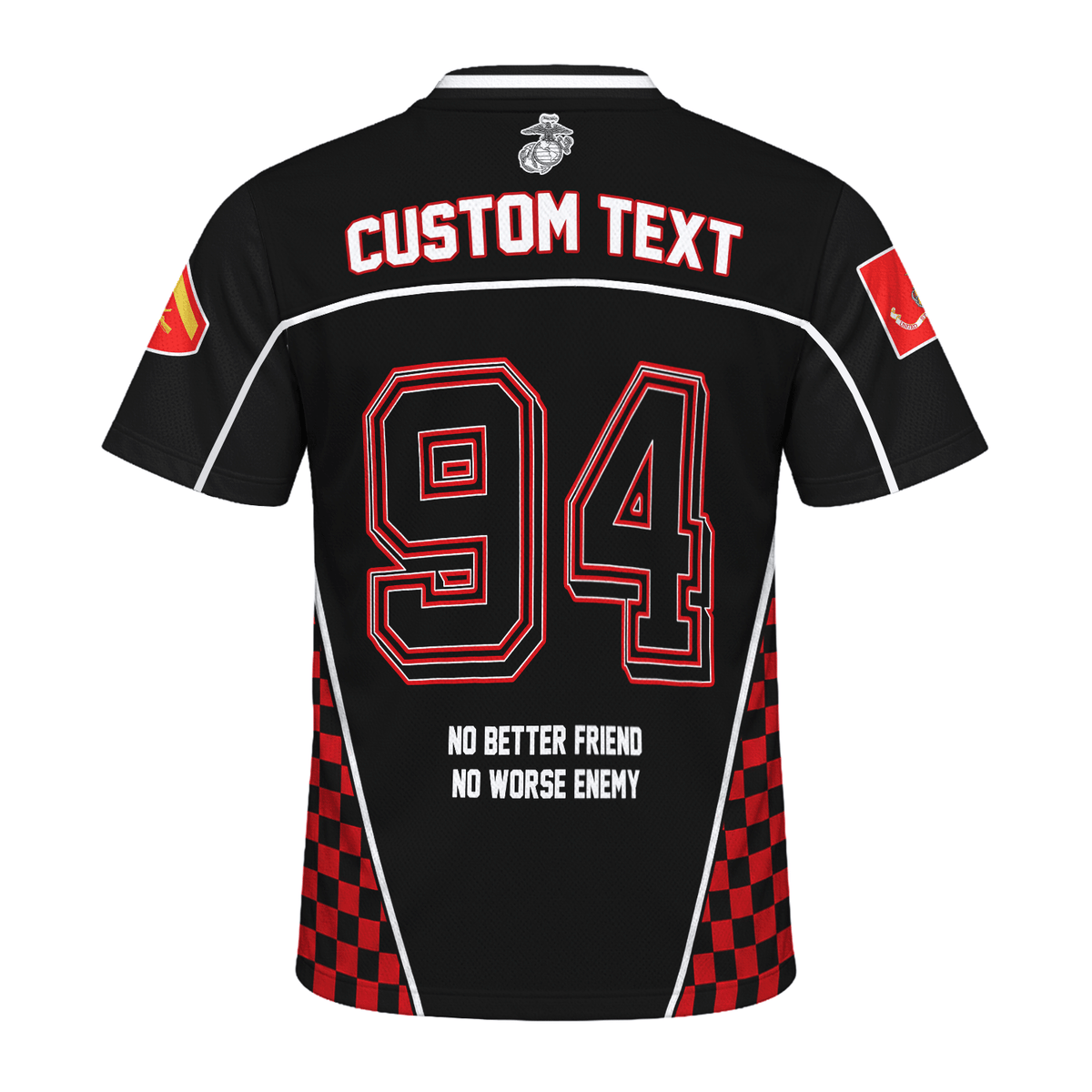 Personalized Marine Corps Sports Jersey Custom Rank Number and Text