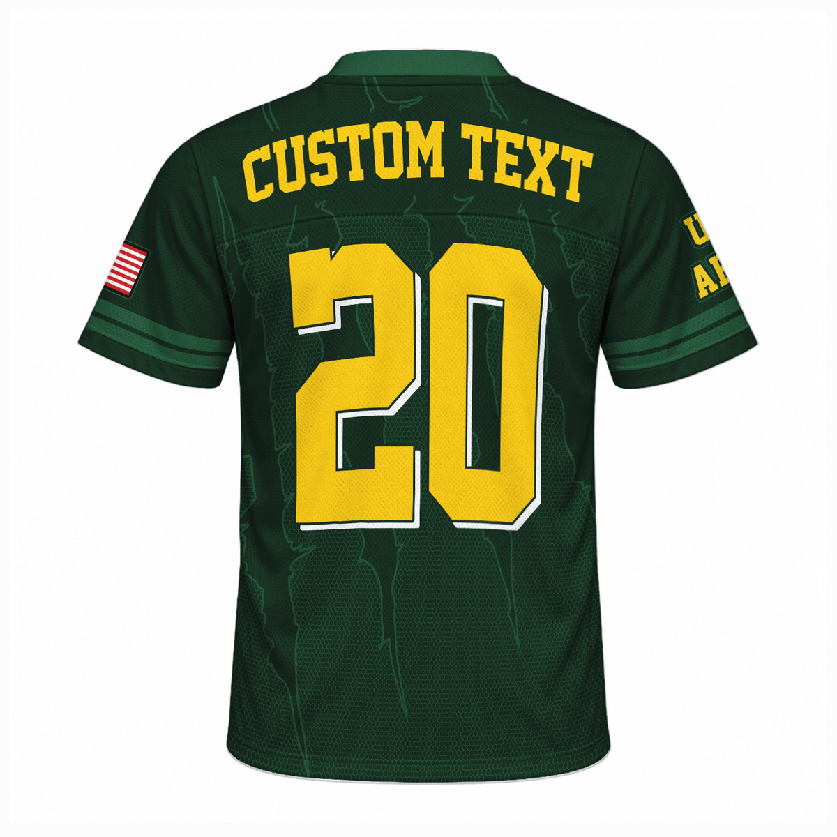 Personalized Army Veteran Jersey Custom Rank, Name and Jersey Number Military Gift