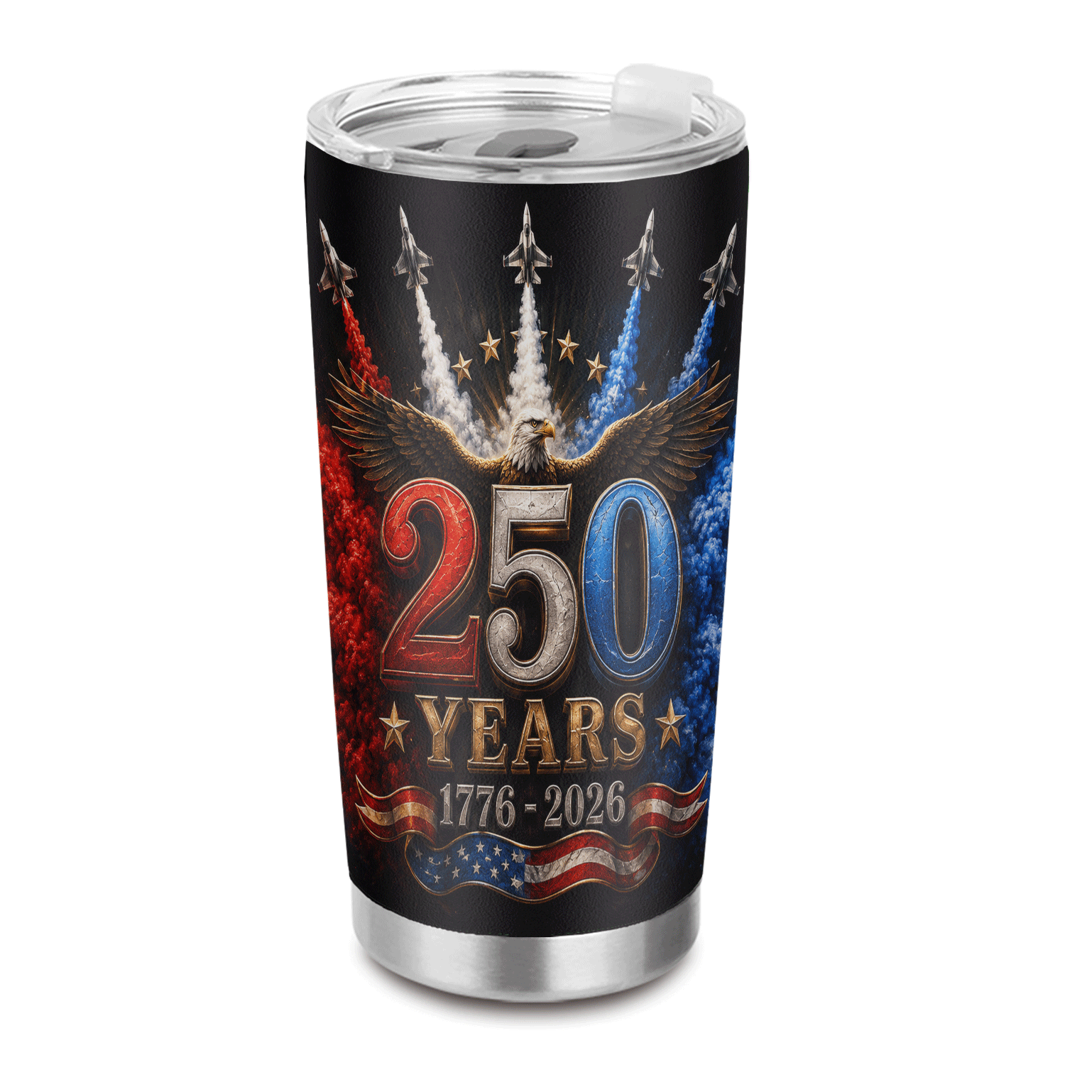 USA 250 Years Airshow Eagle 20oz Tumbler