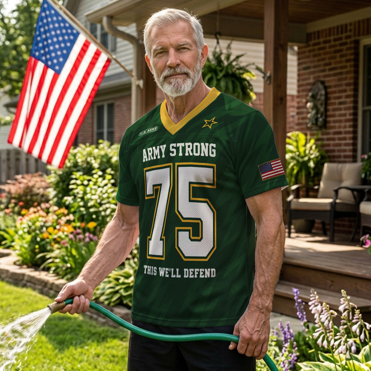 Personalized U.S. Army Sports Jersey Custom Rank Name and Jersey Number Military Shirt