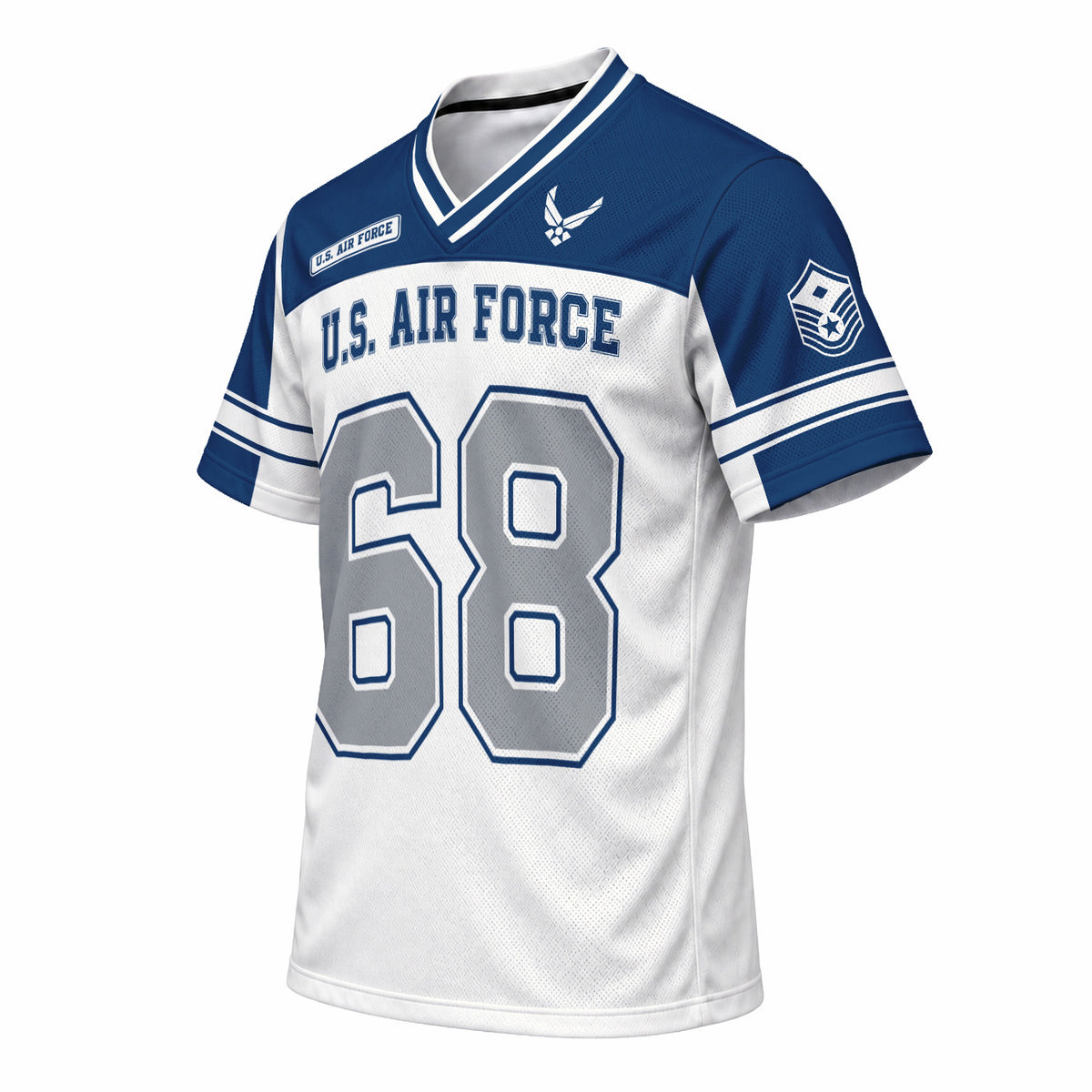 U.S. Air Force Sports Jersey Custom Military Rank Text and Jersey Number