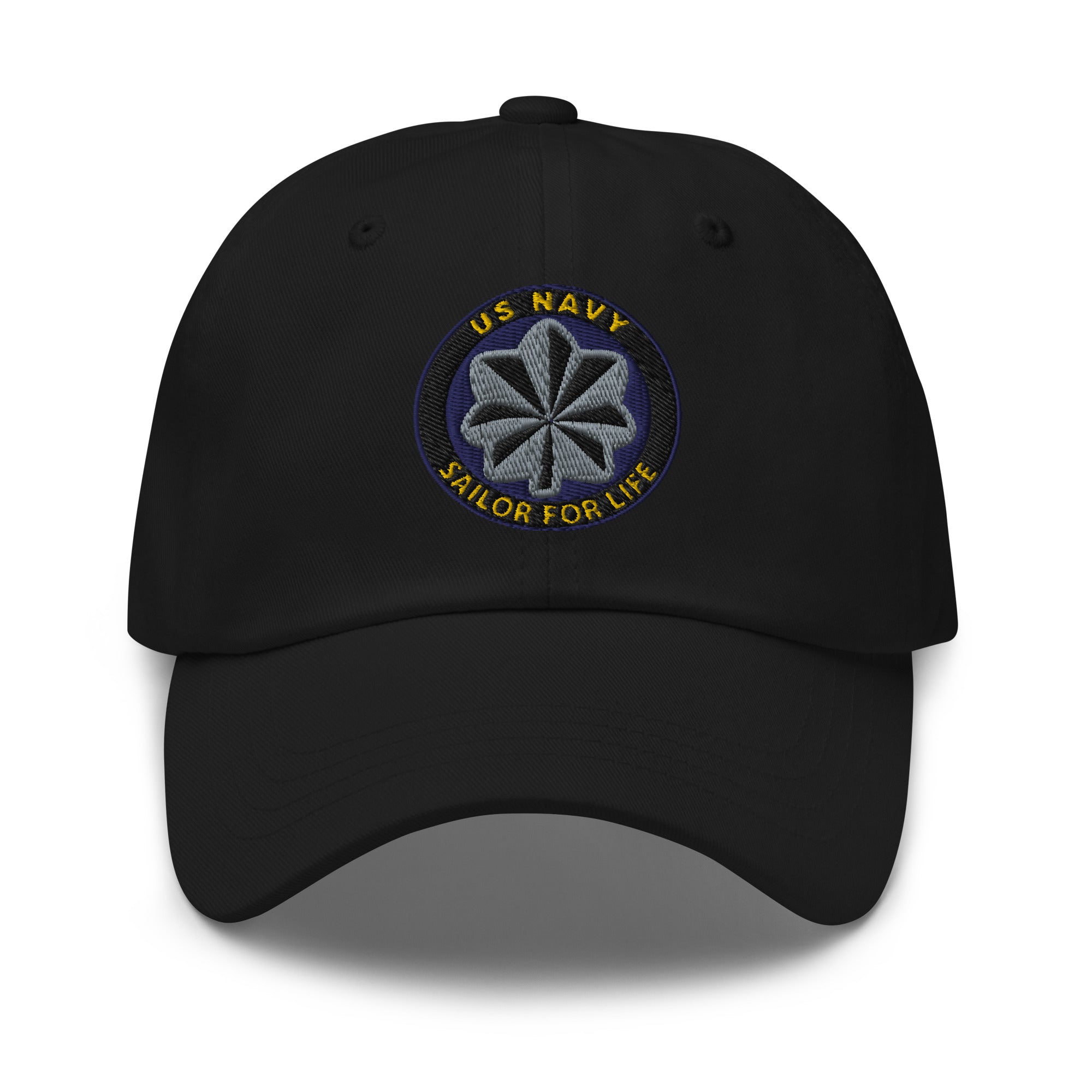 US Navy O-5 Commander O5 CDR Senior Officer Sailor For Life Embroidered Dad Hat