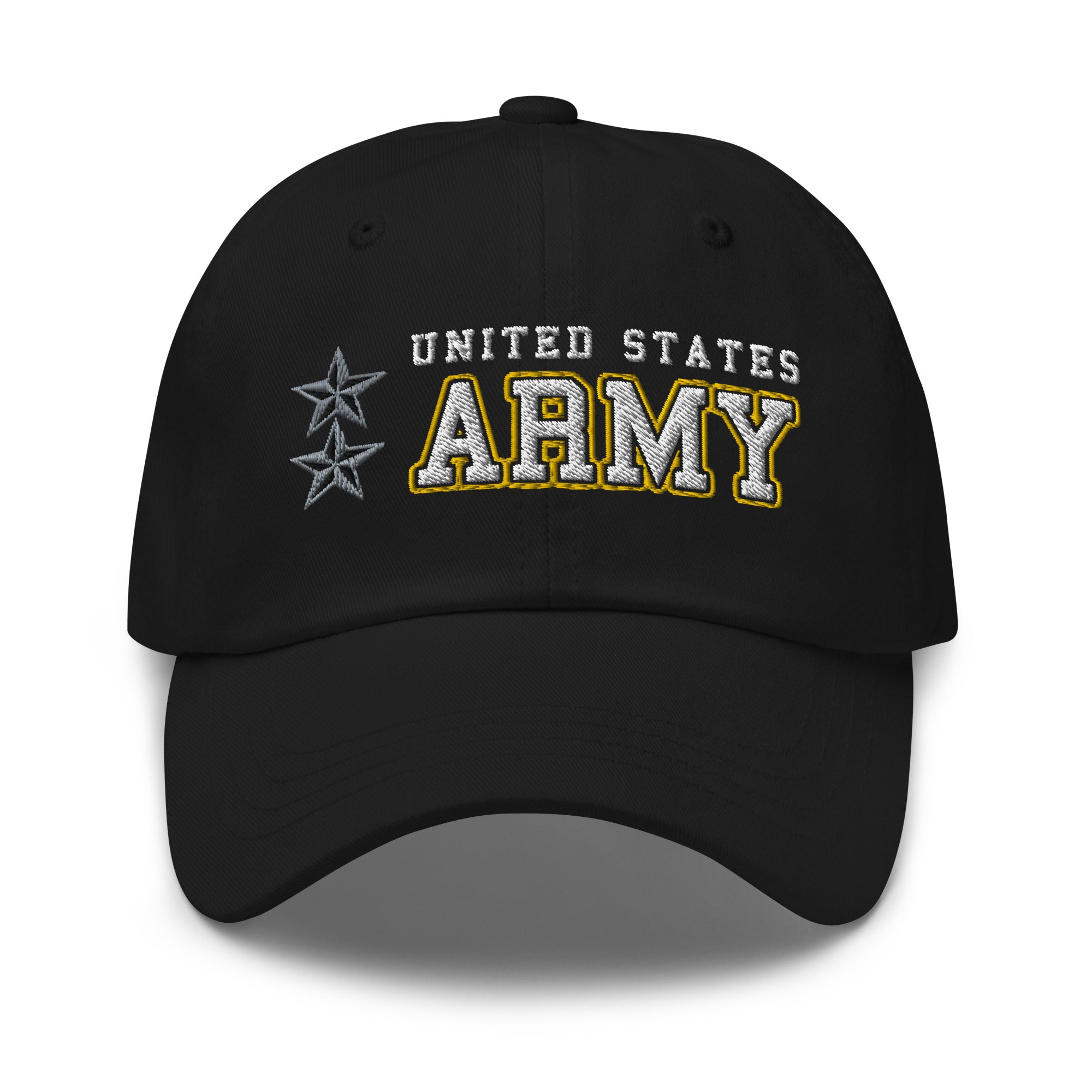 US Army O-8 Major General O8 MG General Officer Ranks/Insignia Embroidered Dad Hat