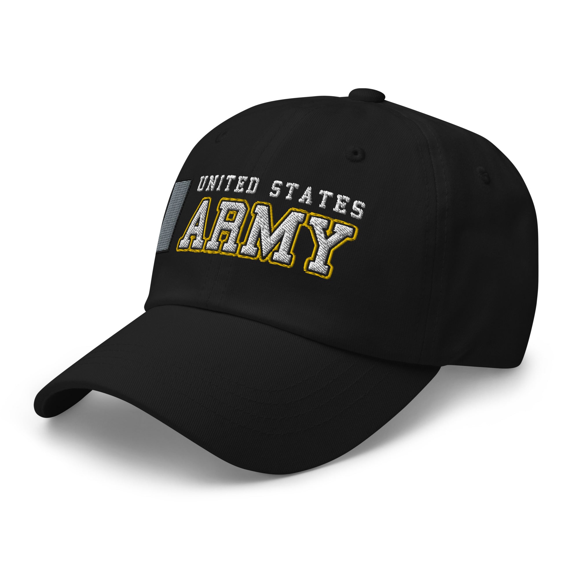 US Army O-2 First Lieutenant O2 1LT Commissioned Officer Ranks/Insignia Embroidered Dad Hat