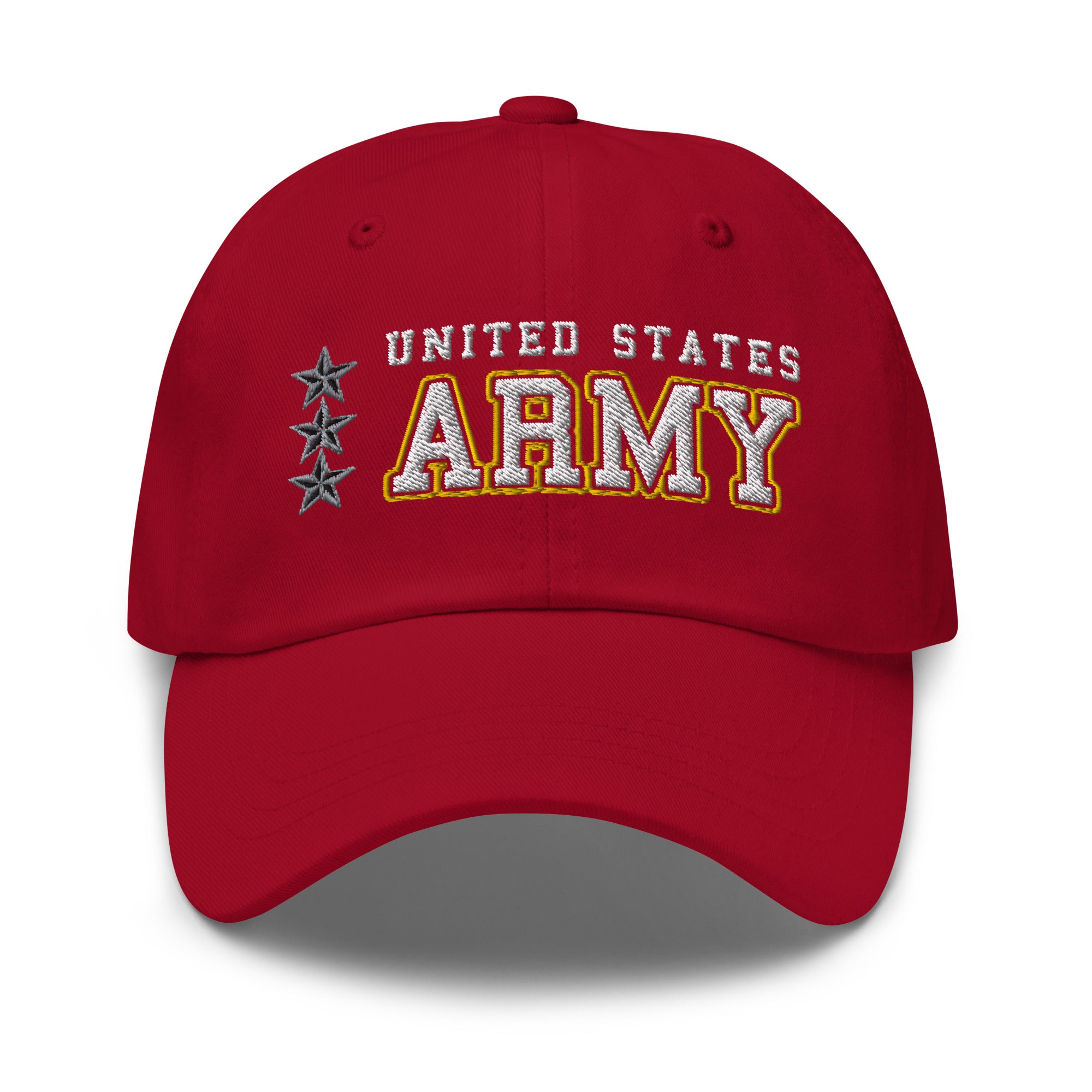 US Army O-9 Lieutenant General O9 LTG General Officer Ranks/Insignia Embroidered Dad Hat