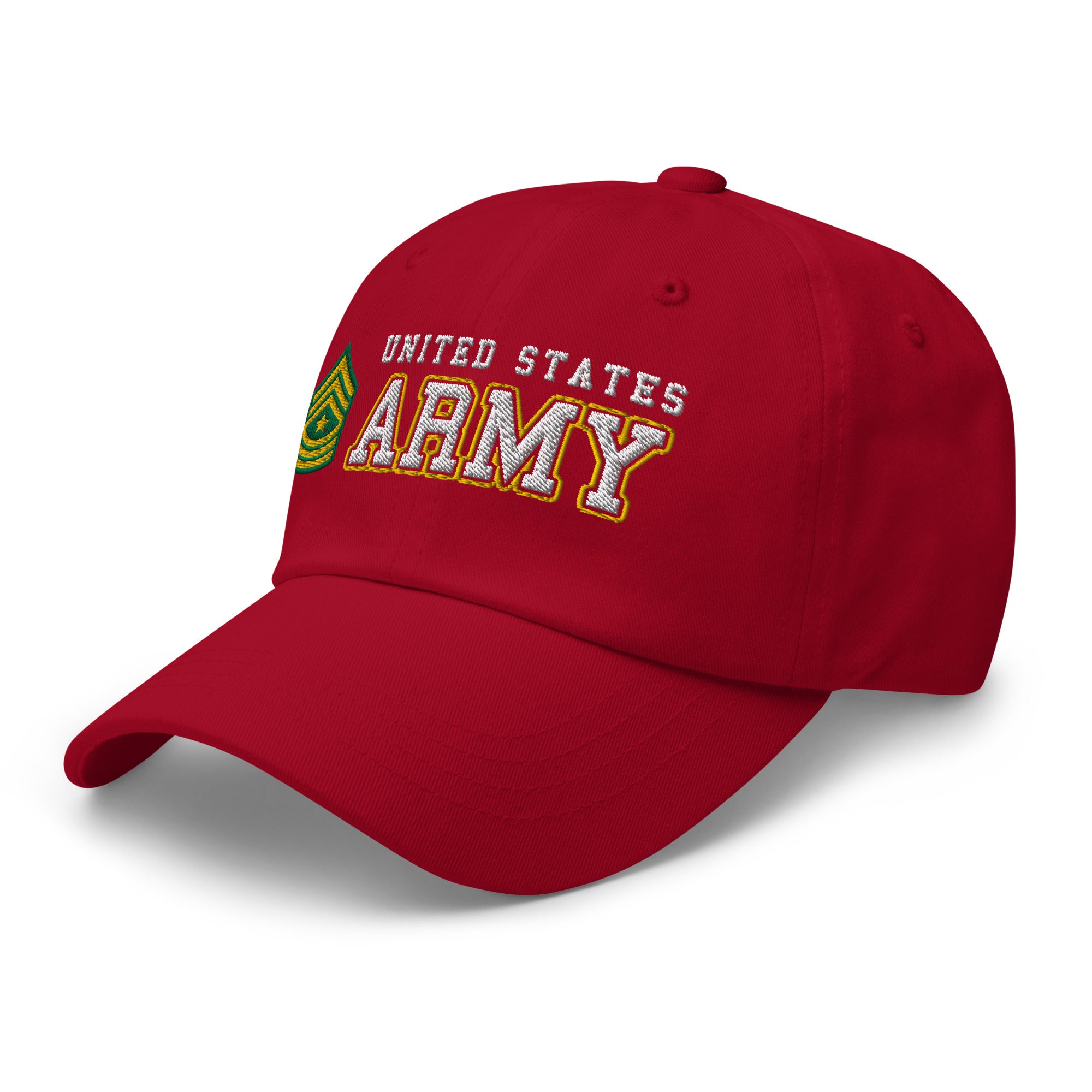 US Army E-9 Sergeant Major E9 SGM Ranks/Insignia Embroidered Dad Hat