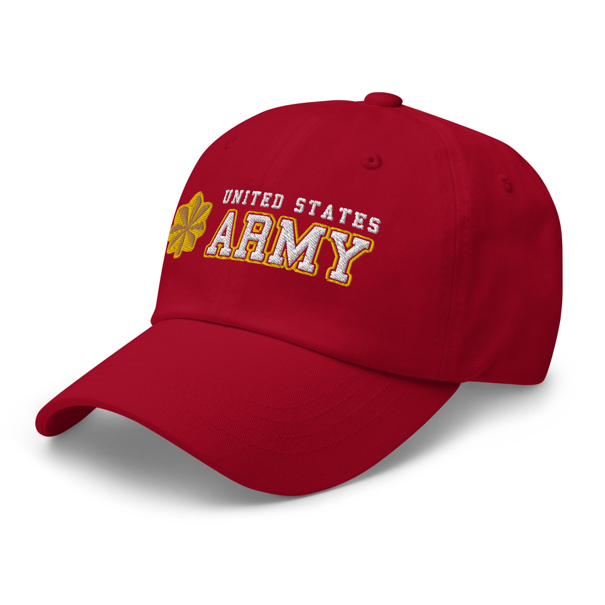 US Army O-4 Major O4 MAJ Field Officer Ranks/Insignia Embroidered Dad Hat