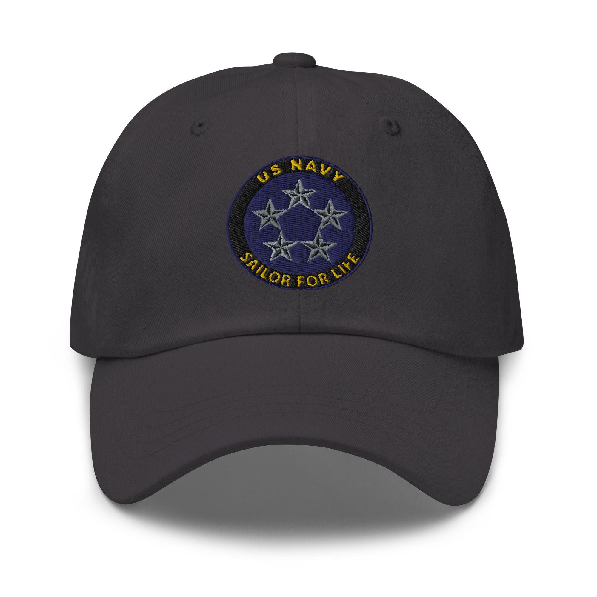 US Navy O-11 Fleet Admiral O11 FADM Flag Officer Sailor For Life Embroidered Dad Hat