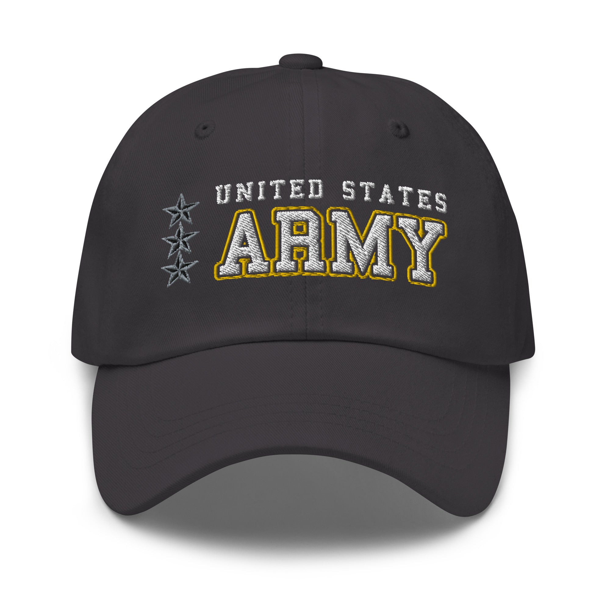 US Army O-9 Lieutenant General O9 LTG General Officer Ranks/Insignia Embroidered Dad Hat