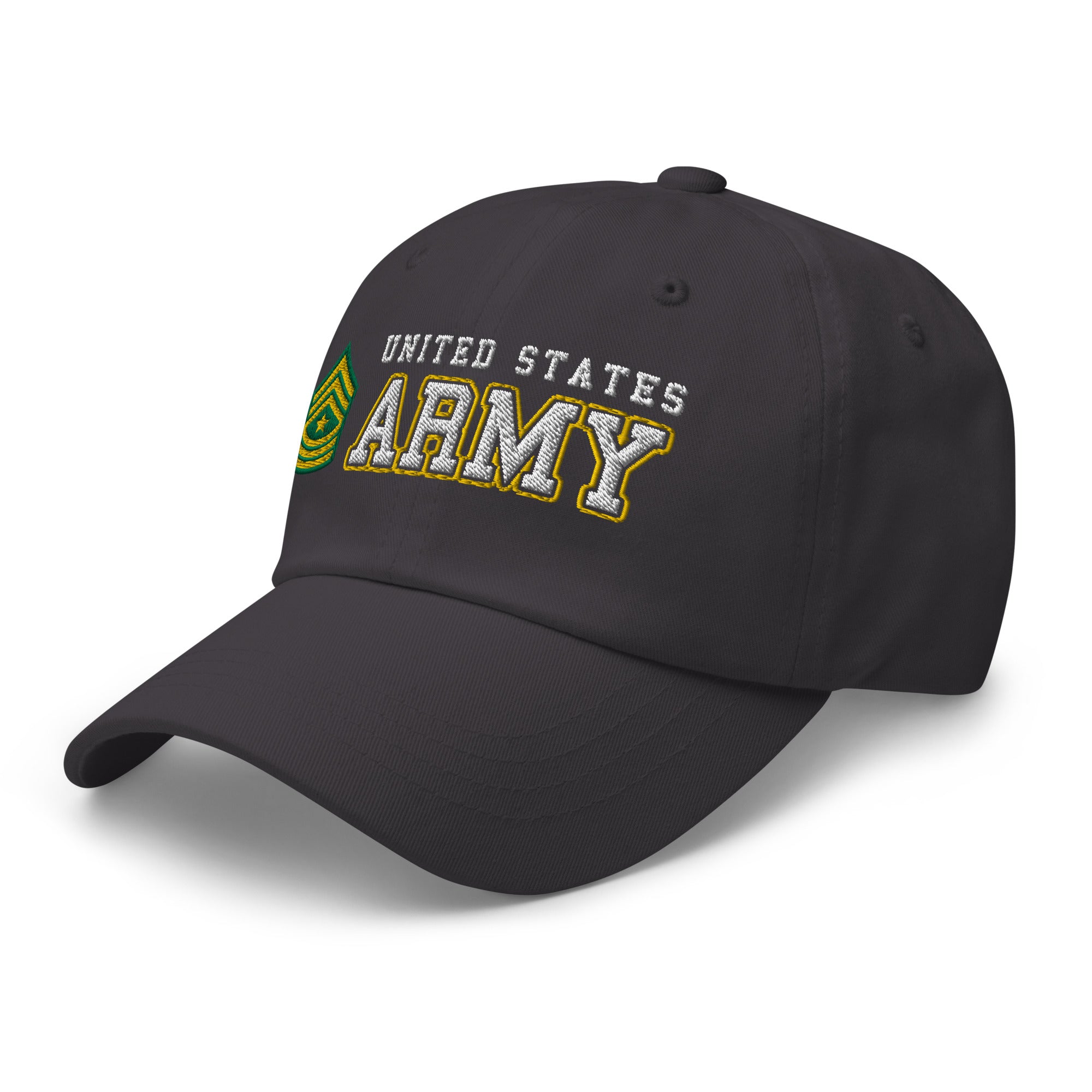 US Army E-9 Sergeant Major E9 SGM Ranks/Insignia Embroidered Dad Hat