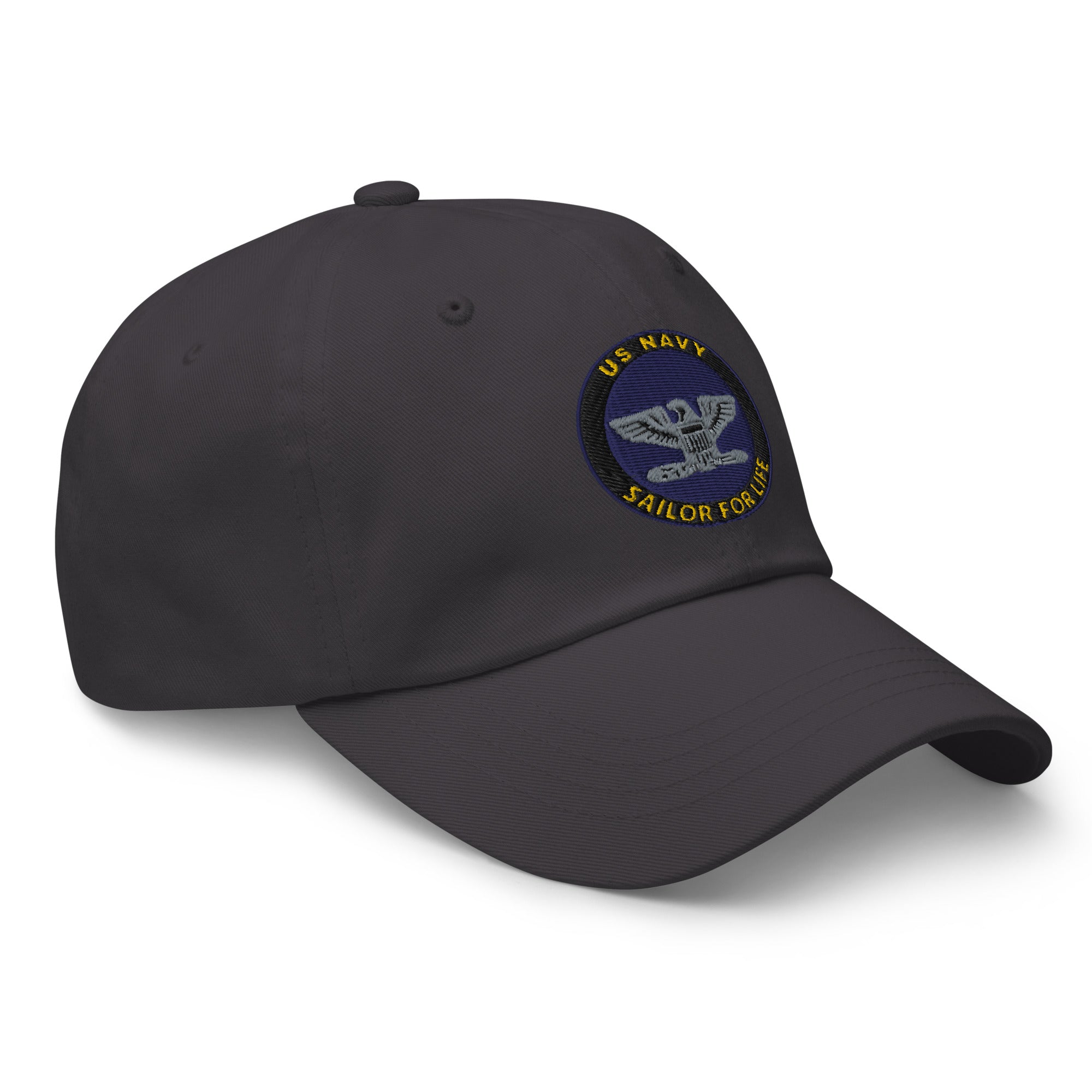 US Navy O-6 Captain O6 CAPT Senior Officer Sailor For Life Embroidered Dad Hat