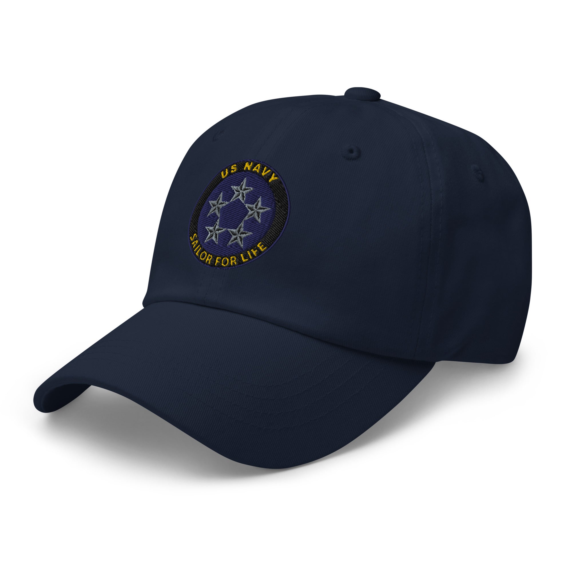 US Navy O-11 Fleet Admiral O11 FADM Flag Officer Sailor For Life Embroidered Dad Hat