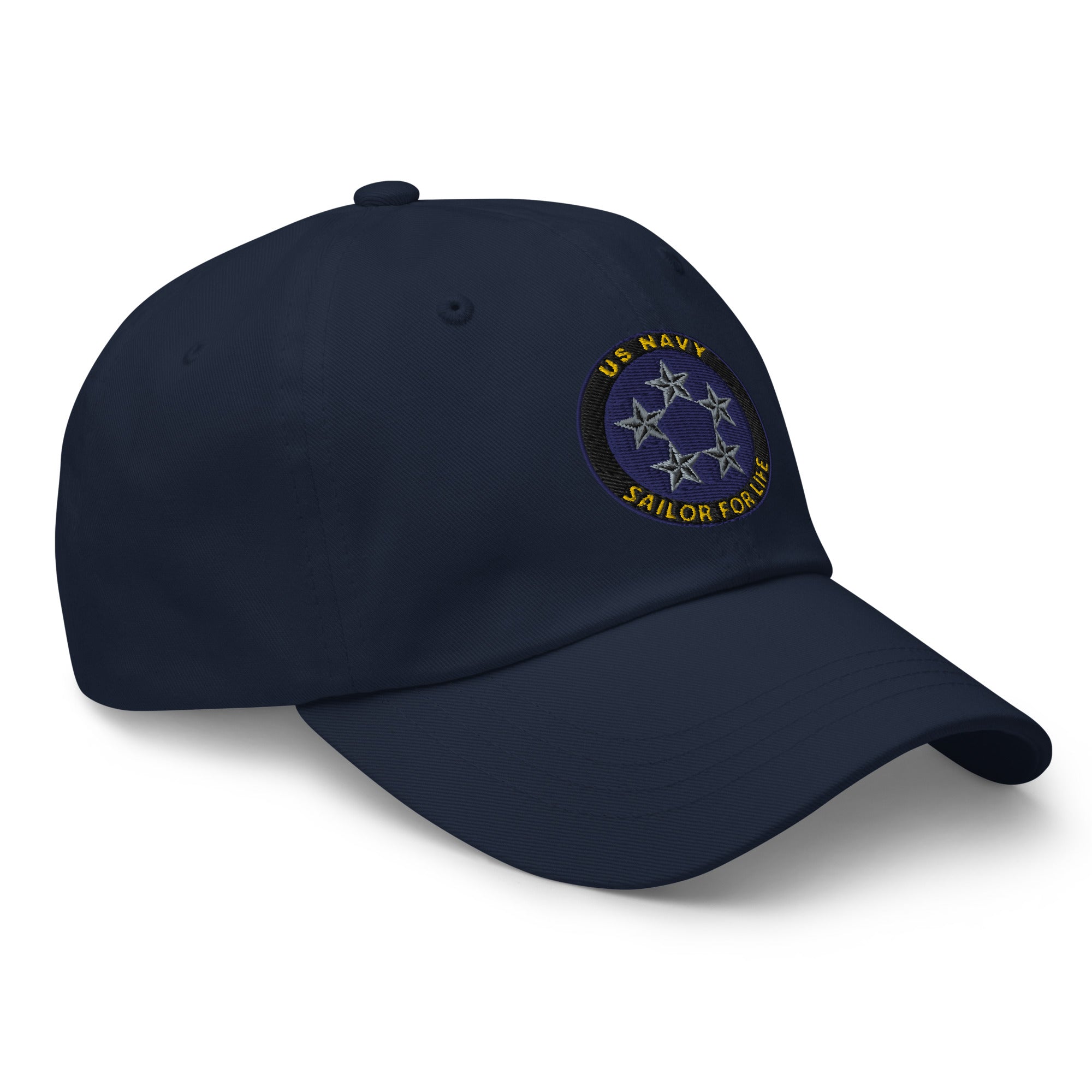 US Navy O-11 Fleet Admiral O11 FADM Flag Officer Sailor For Life Embroidered Dad Hat