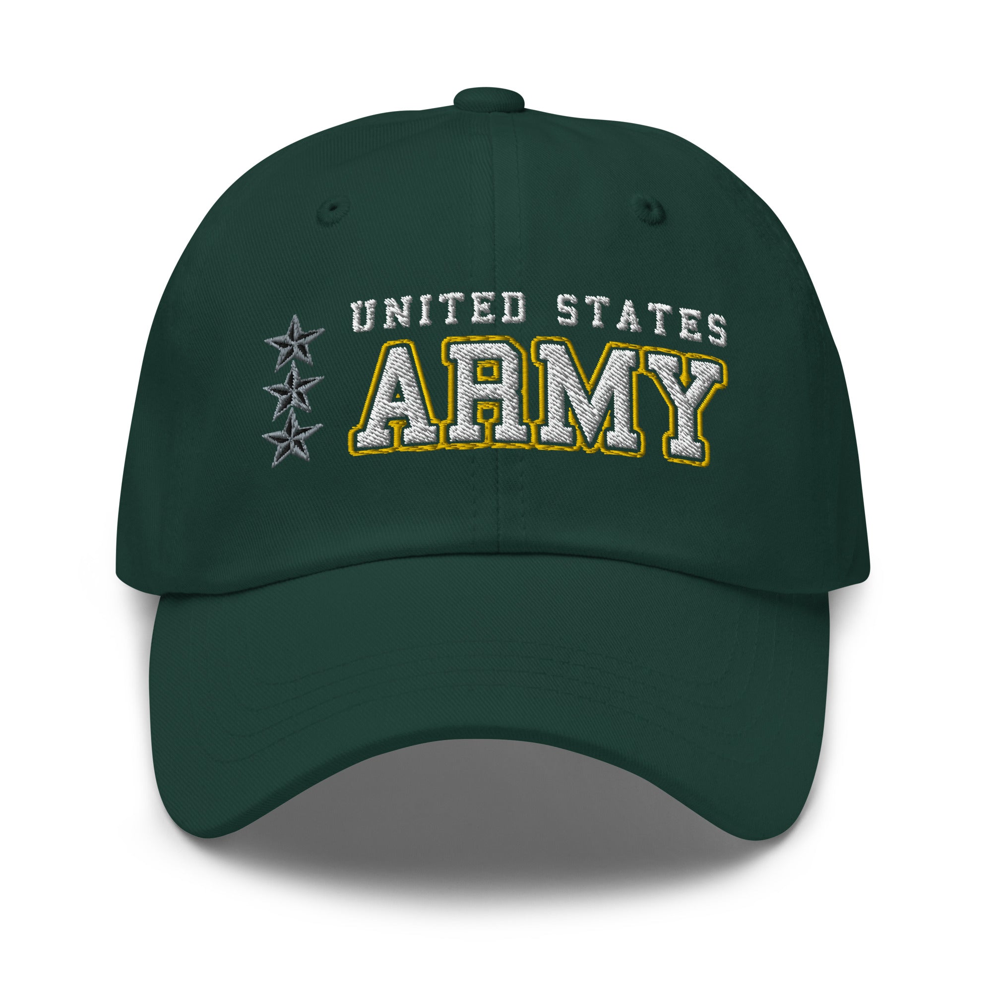 US Army O-9 Lieutenant General O9 LTG General Officer Ranks/Insignia Embroidered Dad Hat