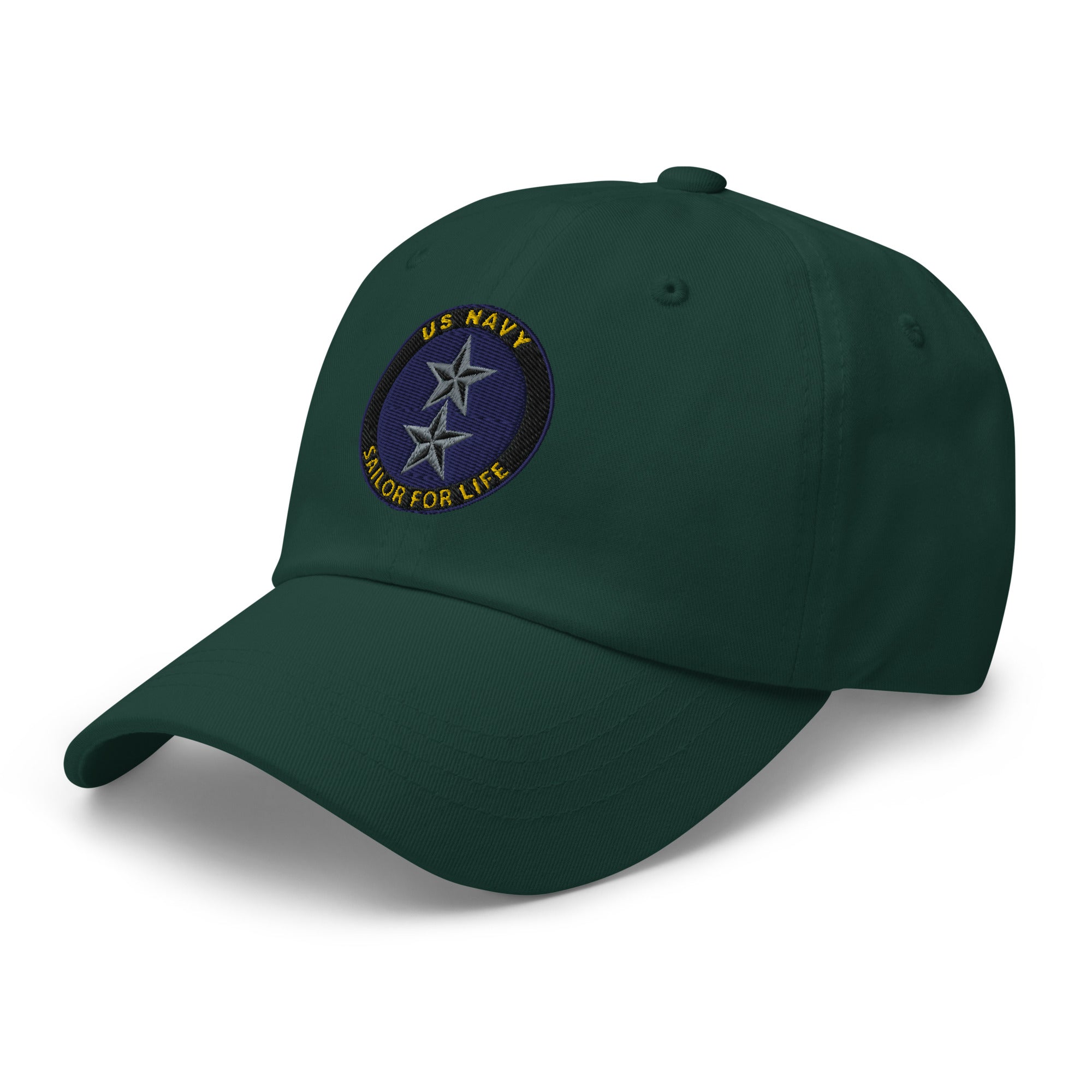 US Navy O-8 Rear Admiral O8 RADM Flag Officer Sailor For Life Embroidered Dad Hat