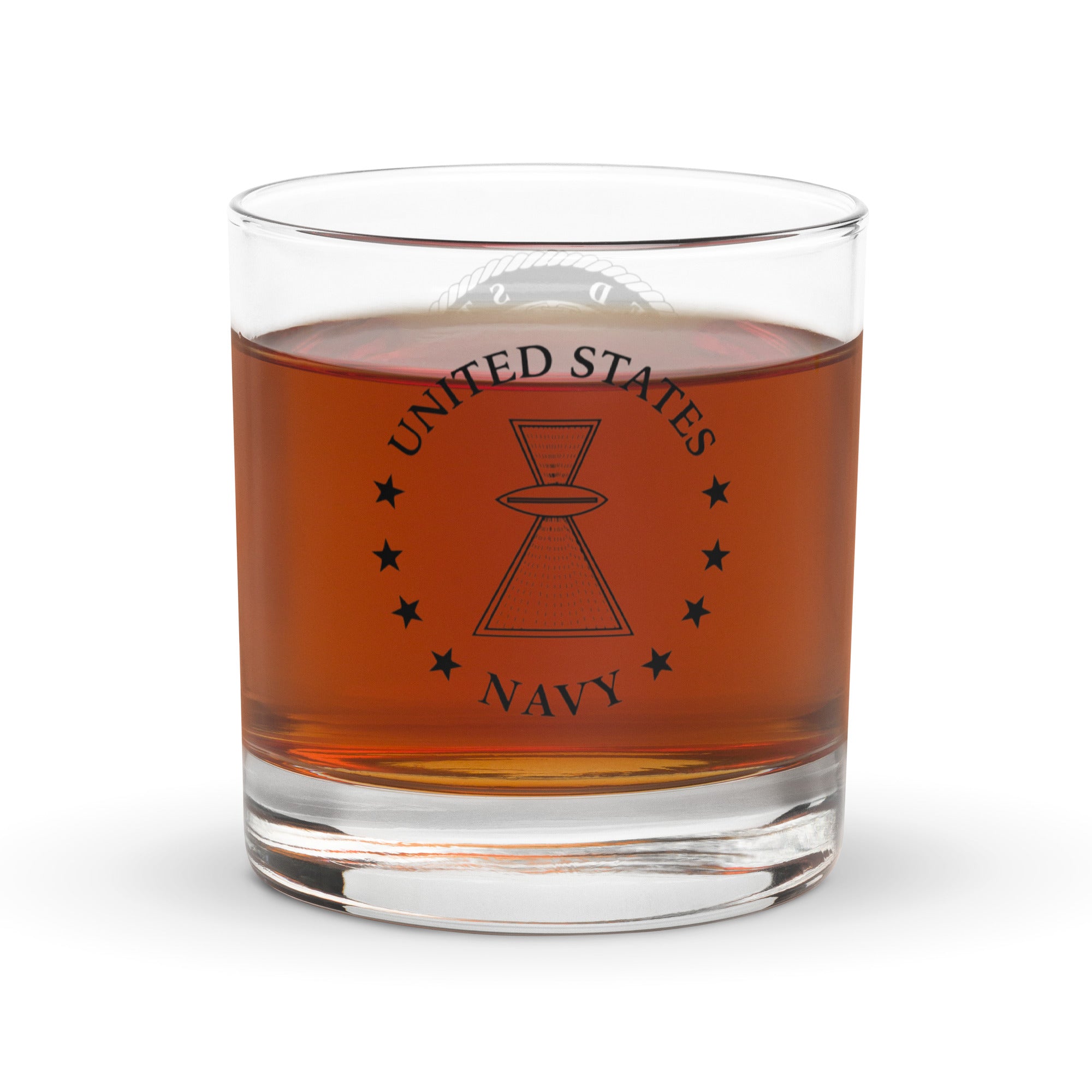 US Navy Aviation Photographer_s Mate Navy PH Insignia Rocks Glass 10.5 oz