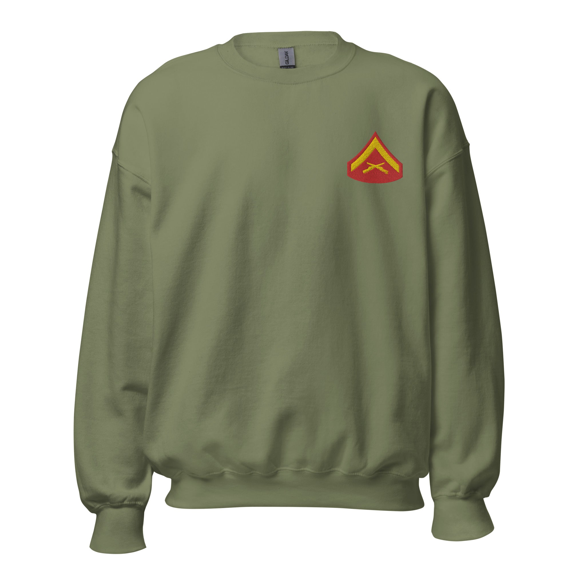 Custom MARlNE Ranks, Insignia Embroidered Unisex Sweatshirt