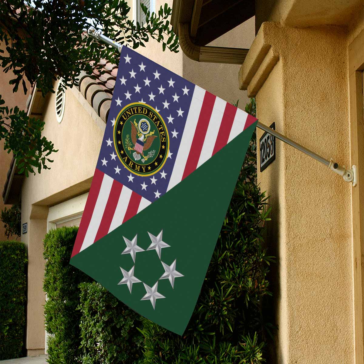 US Army O-10 General of the Army O10 GA House Flag 28 Inch x 40 Inch 2-Side Printing-HouseFlag-Army-Ranks-Veterans Nation