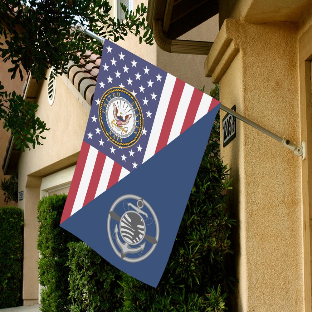 US Navy Religious Program Specialist Navy RP House Flag 28 inches x 40 inches Twin-Side Printing-HouseFlag-Navy-Rate-Veterans Nation