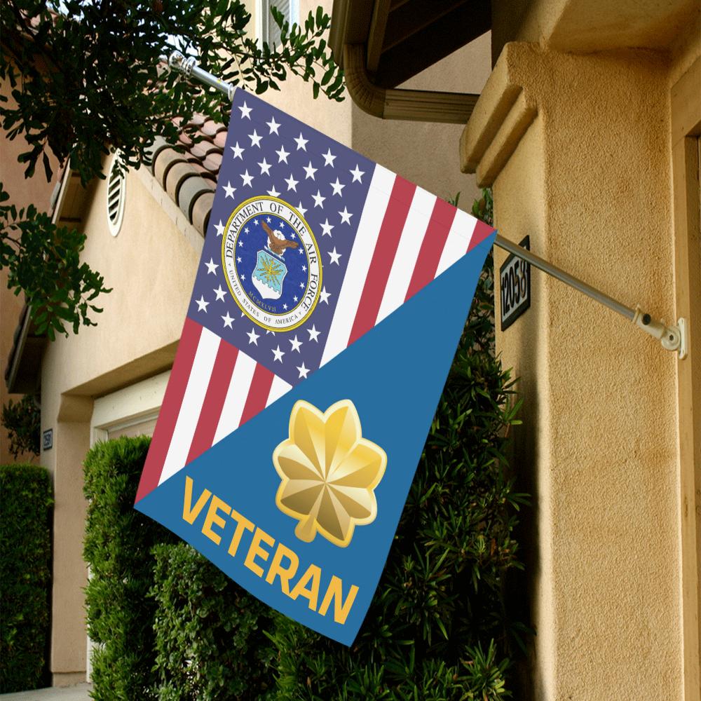 US Air Force O-4 Major Maj O4 Field Officer Veteren House Flag 28 inches x 40 inches Twin-Side Printing-HouseFlag-USAF-Ranks-Veterans Nation