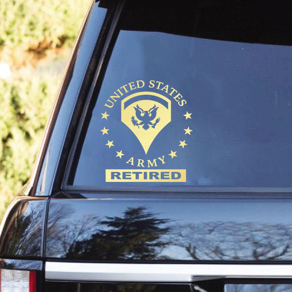 US Army Specialist SPC Ranks Clear Stickers-Decal-Army-Ranks-Veterans Nation