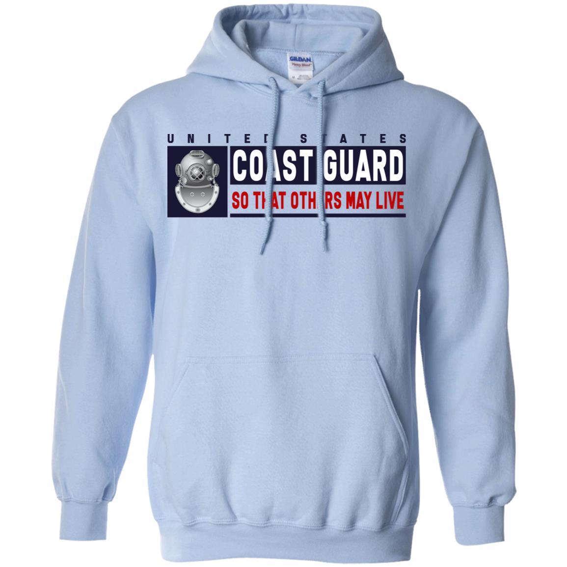 US Coast Guard Diver ND Logo- So that others may live Long Sleeve - Pullover Hoodie-TShirt-USCG-Veterans Nation