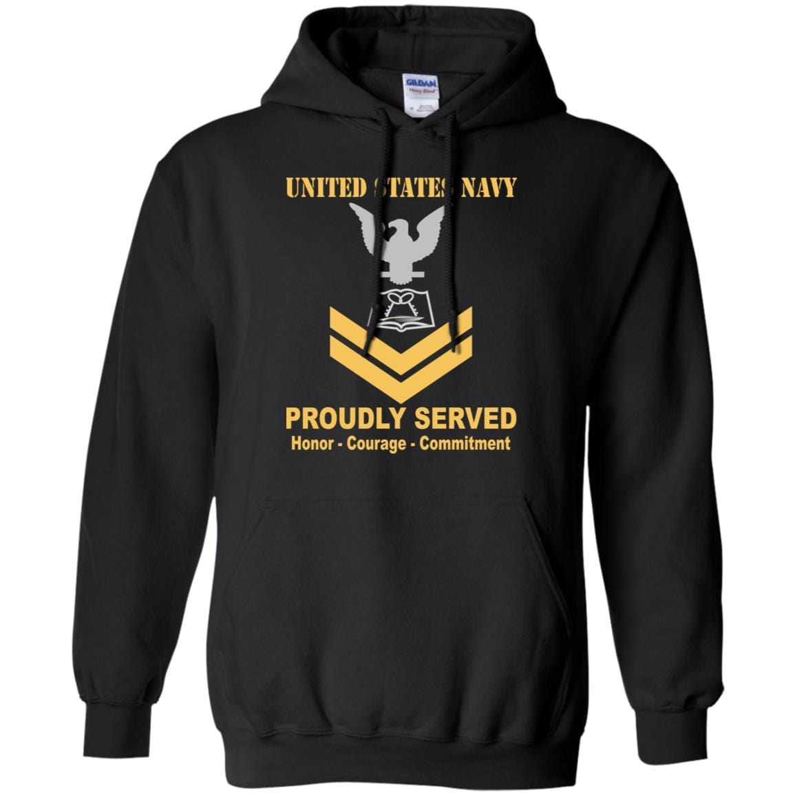 Navy Culinary Specialist Navy CS E-5 Rating Badges Proudly Served T-Shirt For Men On Front-TShirt-Navy-Veterans Nation