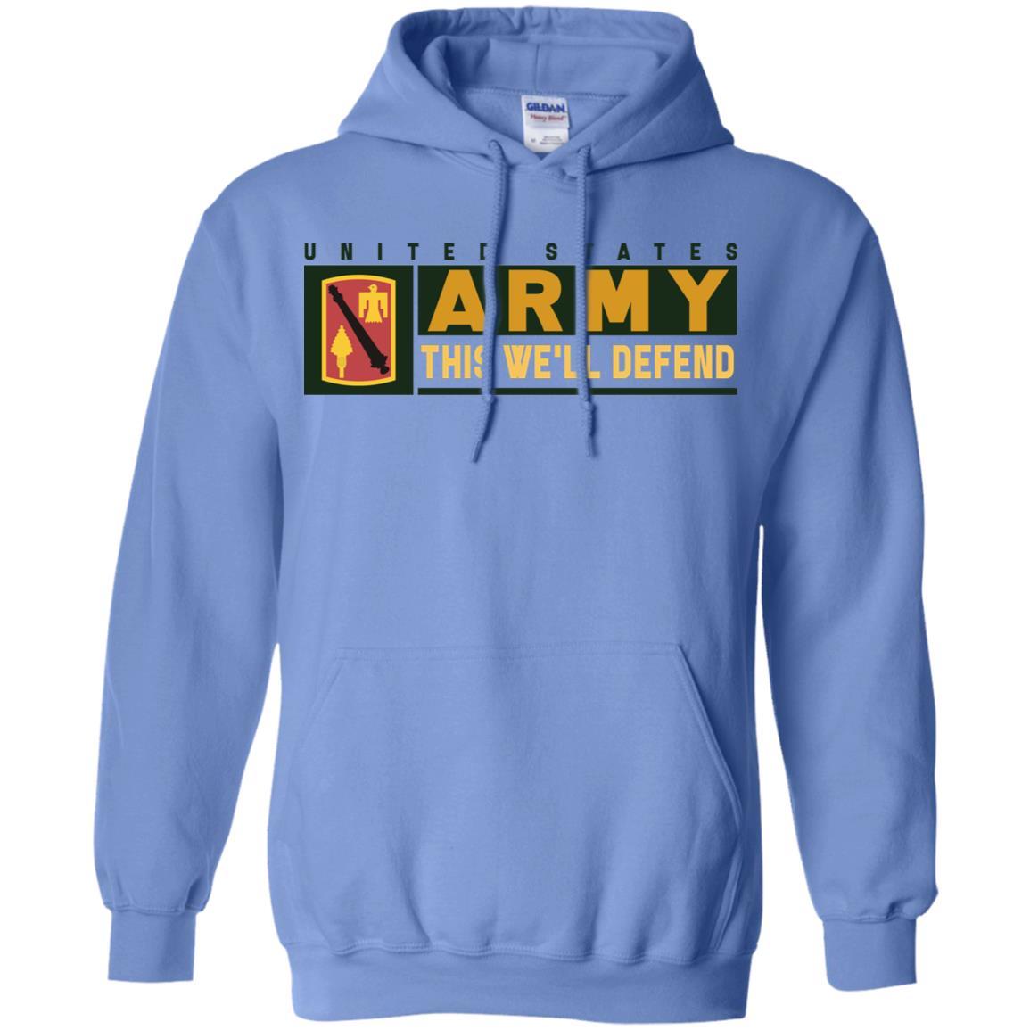 US Army 45 FIRES BRIGADE- This We'll Defend T-Shirt On Front For Men-TShirt-Army-Veterans Nation