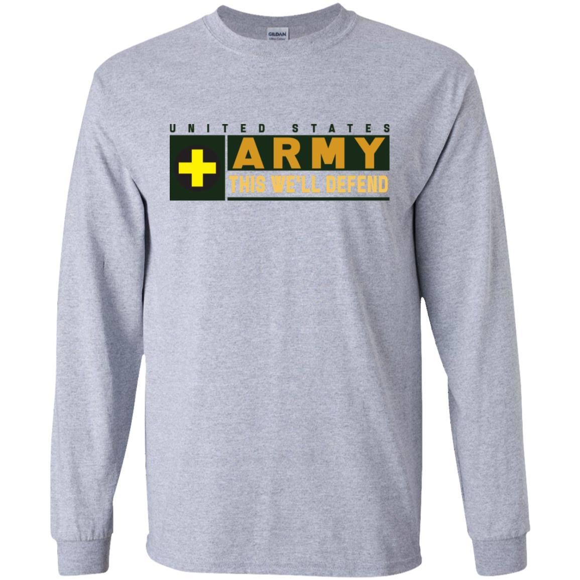 US Army 33RD INFANTRY BRIGADE COMBAT TEAM CSIB- This We'll Defend T-Shirt On Front For Men-TShirt-Army-Veterans Nation