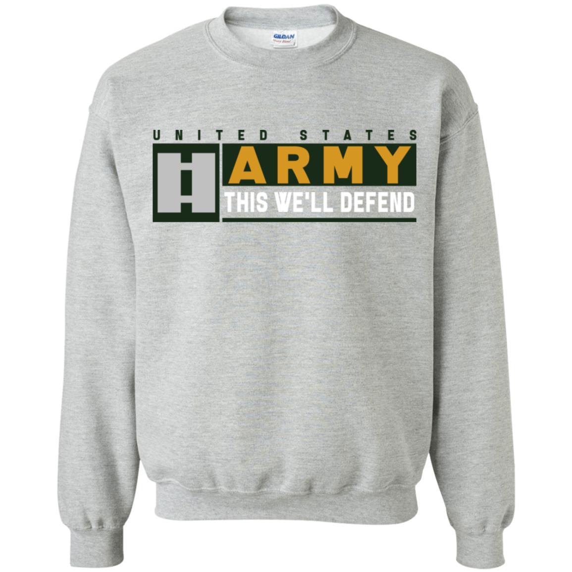 US Army O-3 This We Will Defend Long Sleeve - Pullover Hoodie-TShirt-Army-Veterans Nation