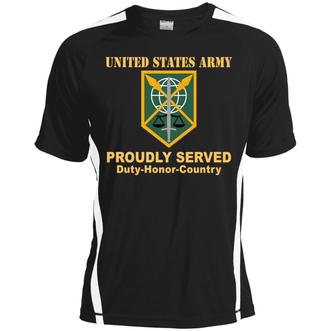 US ARMY 200 MILITARY POLICE BRIGADE- Proudly Served T-Shirt On Front For Men-TShirt-Army-Veterans Nation