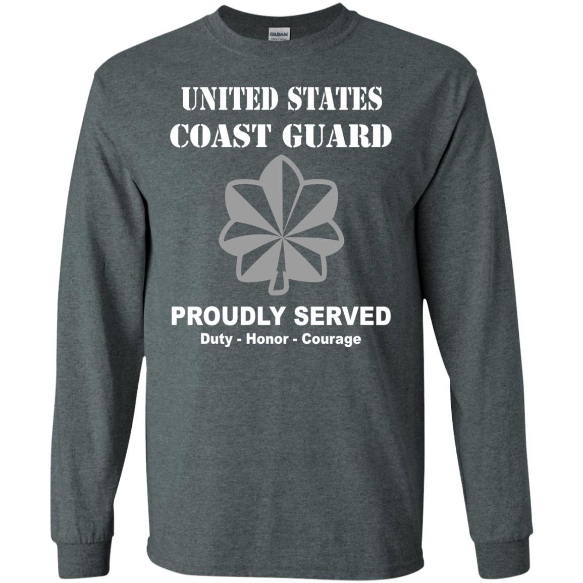 US Coast Guard O-5 Commander O5 CDR Senior Officer Men Front USCG T Shirt-TShirt-USCG-Veterans Nation