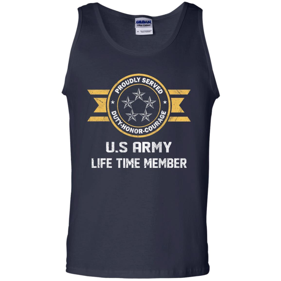 Life Time Member - US Army O-10 General of the Army O10 GA General Officer Ranks Men T Shirt On Front-TShirt-Army-Veterans Nation