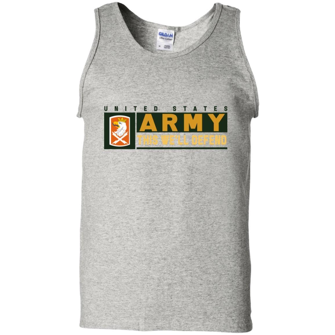 US Army 22ND SIGNAL BRIGADE- This We'll Defend T-Shirt On Front For Men-TShirt-Army-Veterans Nation