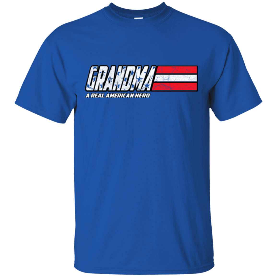 Military T-Shirt "Grandma - A Real American Hero - Men" Front-TShirt-General-Veterans Nation