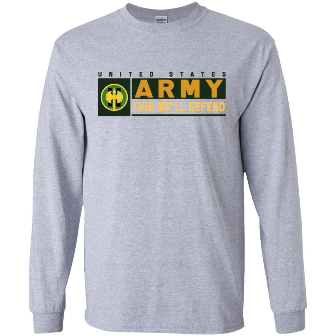 US Army 11TH MILITARY POLICE BRIGADE- This We'll Defend T-Shirt On Front For Men-TShirt-Army-Veterans Nation