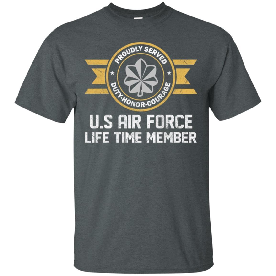 Life time member-US Air Force O-5 Lieutenant Colonel Lt Co O5 Field Officer Ranks Men T Shirt On Front-TShirt-USAF-Veterans Nation