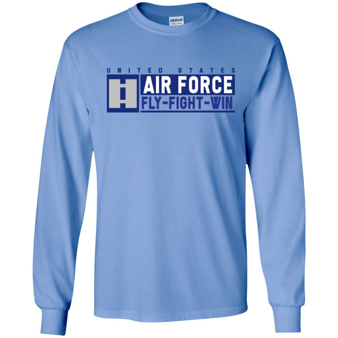US Air Force O-3 Captain Fly - Fight - Win Long Sleeve - Pullover Hoodie-TShirt-USAF-Veterans Nation