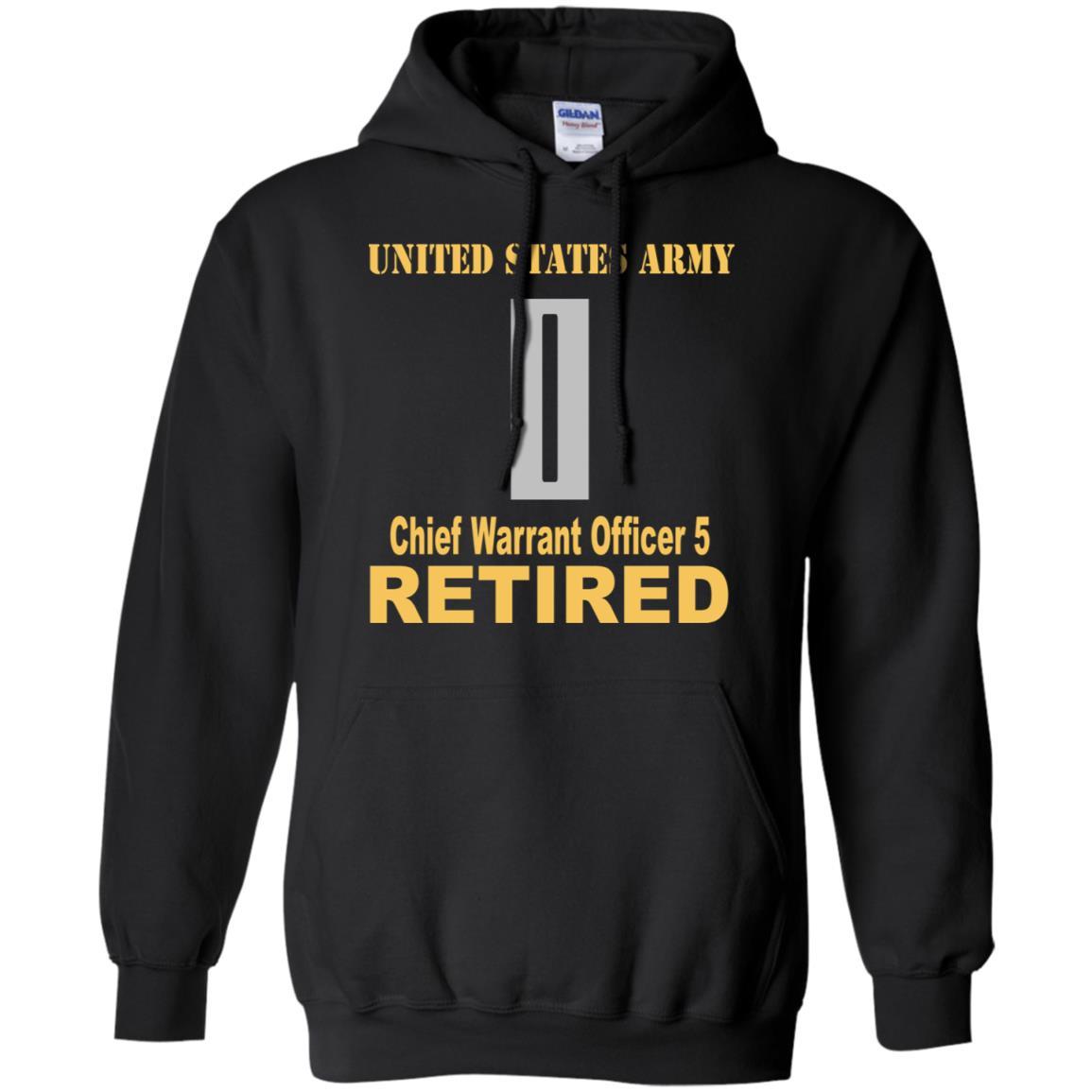US Army W-5 Chief Warrant Officer 5 W5 CW5 Warrant Officer Retired Men T Shirt On Front-TShirt-Army-Veterans Nation