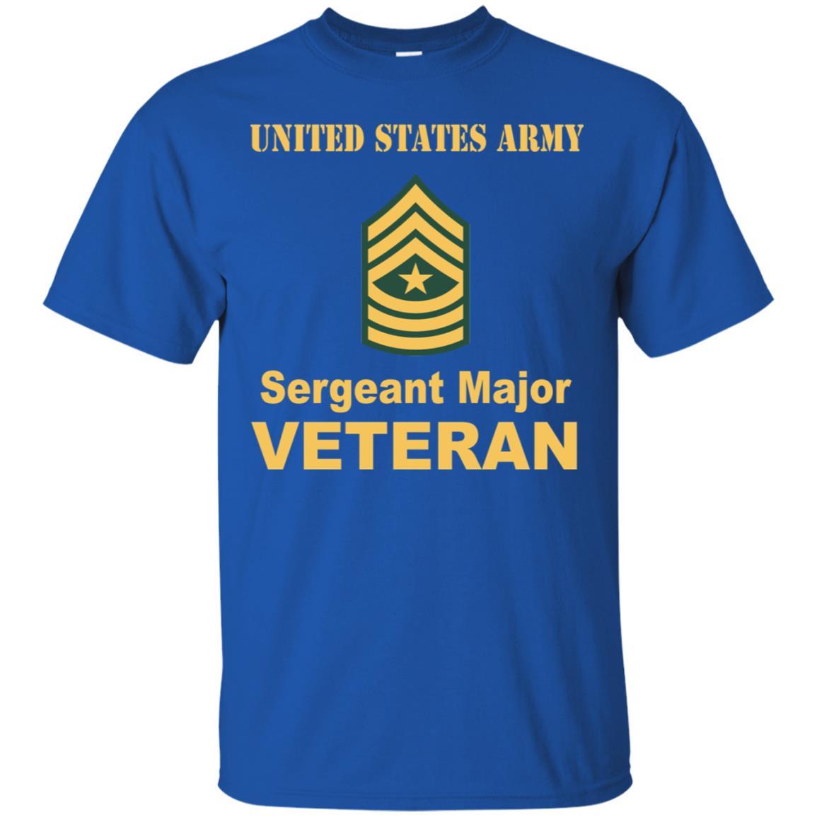 US Army E-9 Sergeant Major E9 SGM Noncommissioned Officer Veteran Men T Shirt On Front-TShirt-Army-Veterans Nation