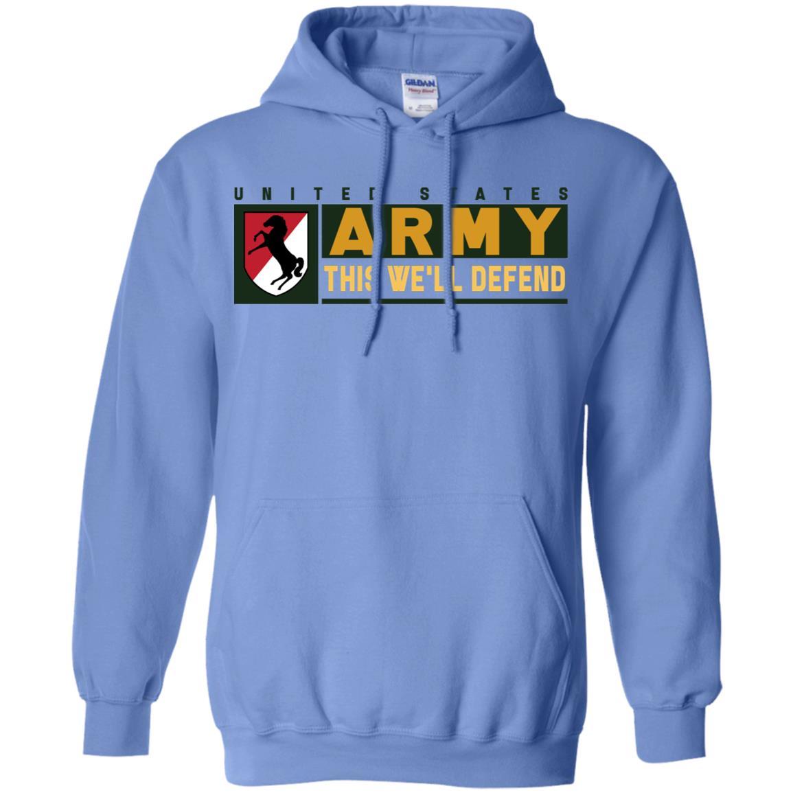 US Army 11TH ARMORED CAVALRY REGIMENT- This We'll Defend T-Shirt On Front For Men-TShirt-Army-Veterans Nation