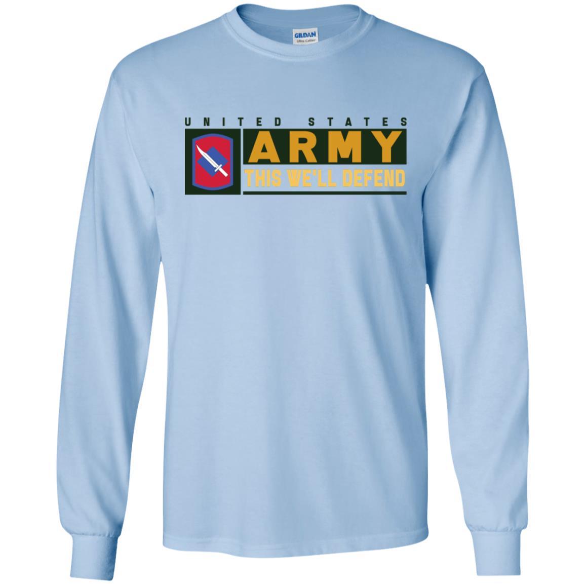US Army 39TH INFANTRY BRIGADE- This We'll Defend T-Shirt On Front For Men-TShirt-Army-Veterans Nation