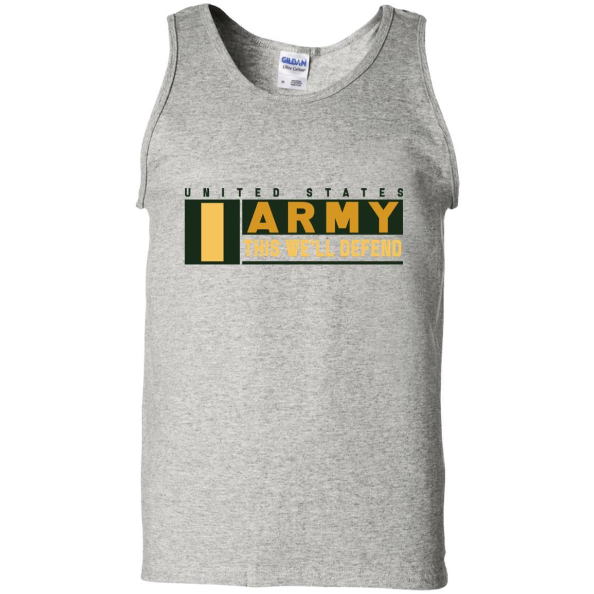 US Army O-1 This We Will Defend T-Shirt On Front For Men-TShirt-Army-Veterans Nation