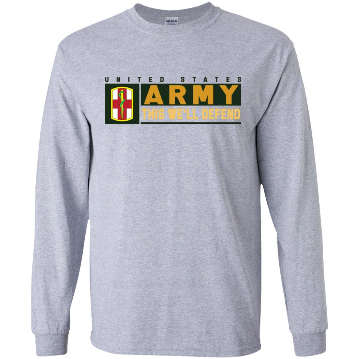 US Army 1ST MEDICAL BRIGADE- This We'll Defend T-Shirt On Front For Men-TShirt-Army-Veterans Nation