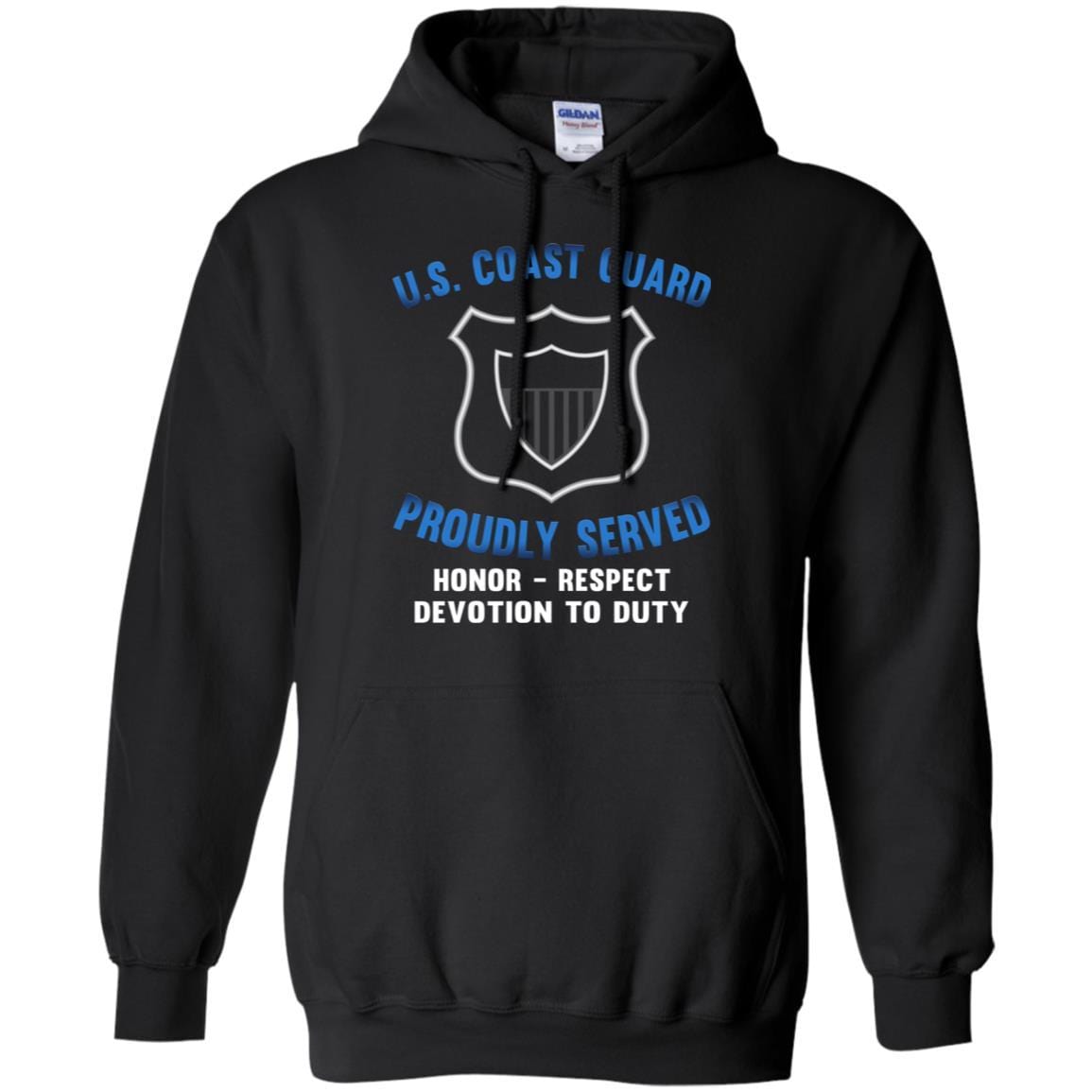 USCG MARITIME ENFORCEMENT ME Logo Proudly Served T-Shirt For Men On Front-TShirt-USCG-Veterans Nation
