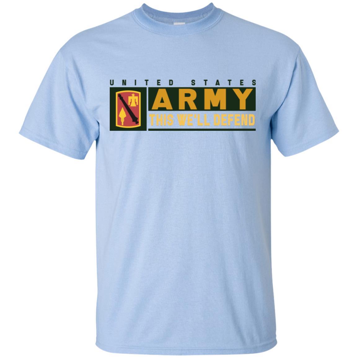 US Army 45 FIRES BRIGADE- This We'll Defend T-Shirt On Front For Men-TShirt-Army-Veterans Nation